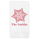Snowflakes Guest Towels - Full Color (Personalized)