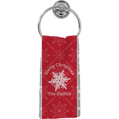 Snowflakes Hand Towel - Full Print (Personalized)