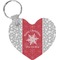 Snowflakes Heart Keychain (Personalized)