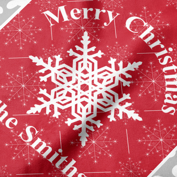 Snowflakes Hooded Baby Towel- Detail Close Up