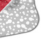 Snowflakes Hooded Baby Towel- Detail Corner