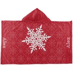 Snowflakes Kids Hooded Towel (Personalized)