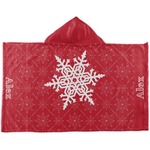 Snowflakes Kids Hooded Towel (Personalized)