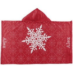 Snowflakes Kids Hooded Towel (Personalized)
