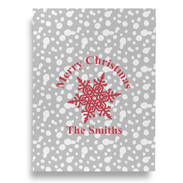 Snowflakes House Flags - Double Sided - BACK