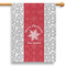 Snowflakes 28" House Flag - Single Sided (Personalized)