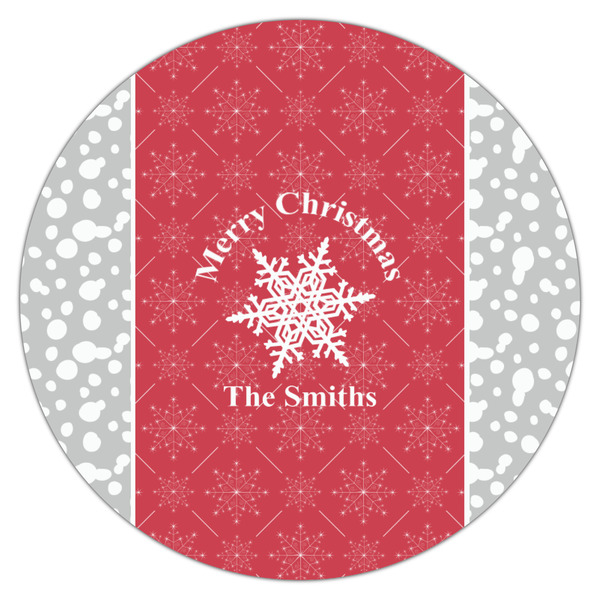 Snowflakes Icing Circle - Medium - Single