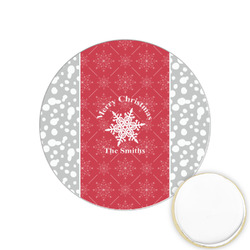 Snowflakes Printed Cookie Topper - 1.25" (Personalized)