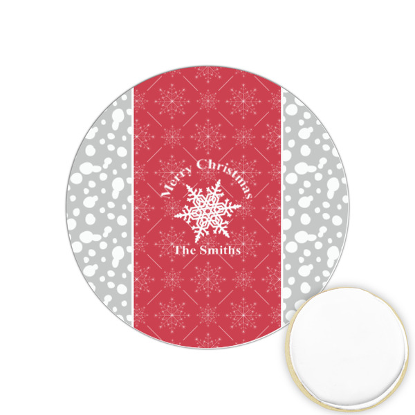 Custom Snowflakes Printed Cookie Topper - 1.25" (Personalized)