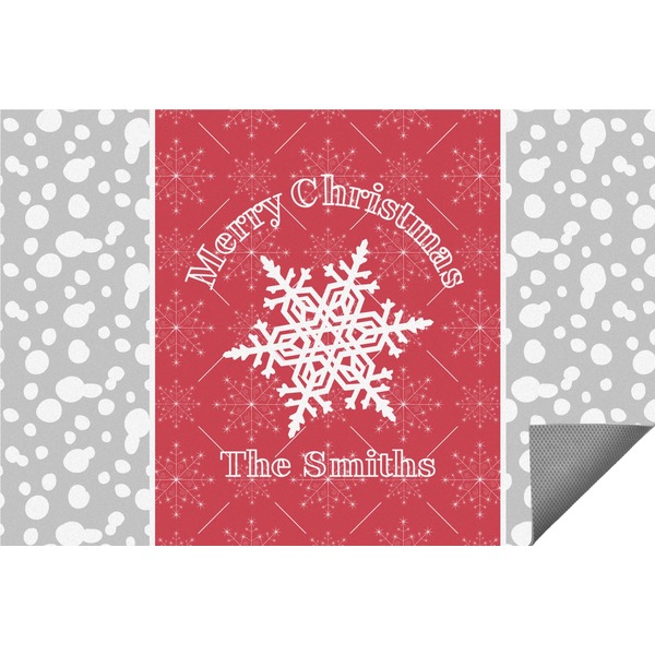 Custom Snowflakes Indoor / Outdoor Rug - 3'x5' (Personalized)