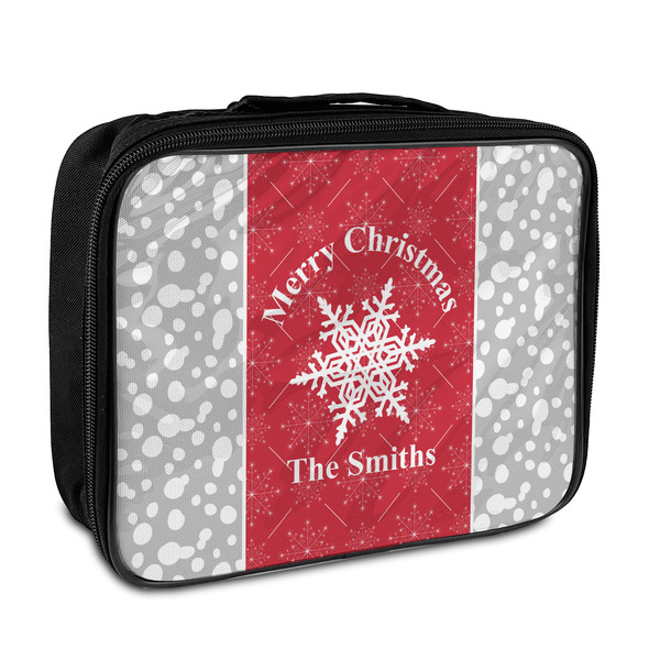 Custom Snowflakes Insulated Lunch Bag (Personalized)