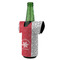 Snowflakes Jersey Bottle Cooler - ANGLE (on bottle)