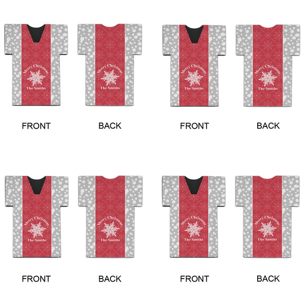 Snowflakes Jersey Bottle Cooler - Set of 4 - APPROVAL