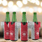 Snowflakes Jersey Bottle Cooler - Set of 4 - LIFESTYLE