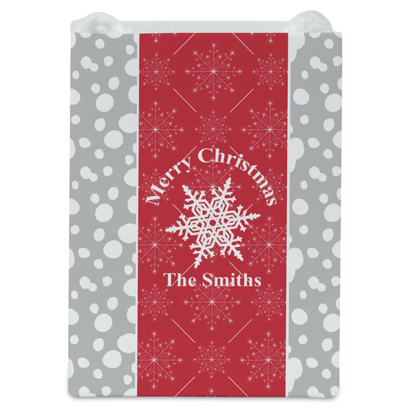 Snowflakes Jewelry Gift Bag - Matte - Front