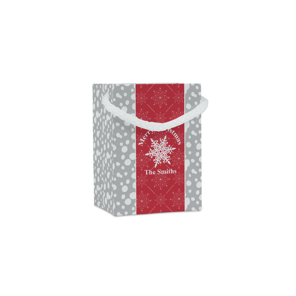 Custom Snowflakes Jewelry Gift Bags - Matte (Personalized)