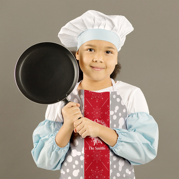Snowflakes Kid's Aprons - Medium - Lifestyle