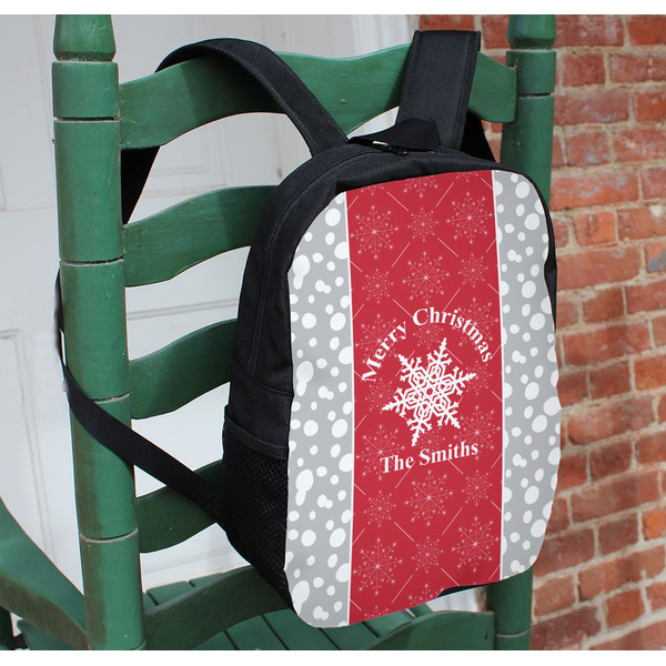 Snowflakes Kids Backpack - In Context