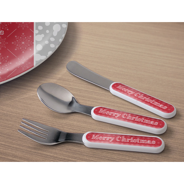 Snowflakes Kids Flatware w/ Plate