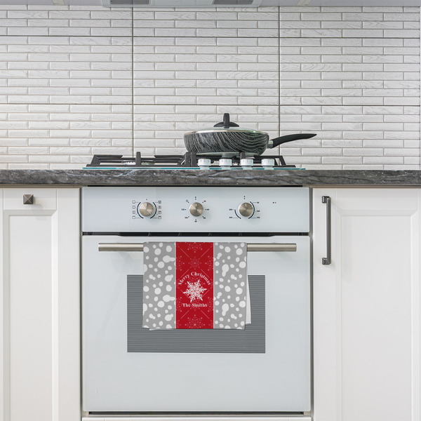 Snowflakes Kitchen Towel - Poly Cotton - Lifestyle