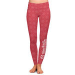 Snowflakes Ladies Leggings - Extra Large (Personalized)