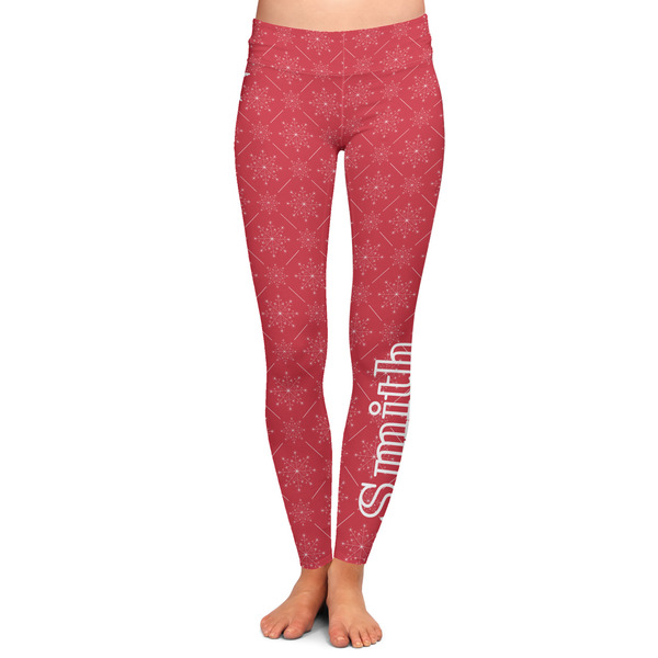 Custom Snowflakes Ladies Leggings (Personalized)