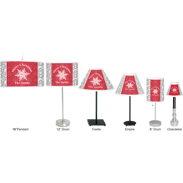 Snowflakes Lamp Full View Size Comparison