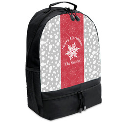 Snowflakes Backpacks - Black (Personalized)