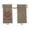 Snowflakes Large Burlap Gift Bags - Front Approval