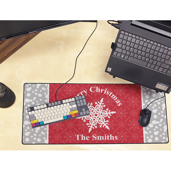 Snowflakes Large Gaming Mats - LIFESTYLE