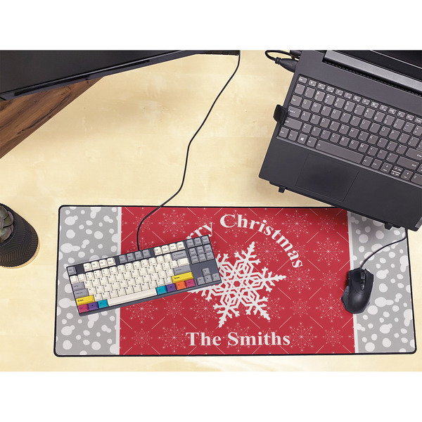 Snowflakes Large Gaming Mats - LIFESTYLE