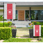Snowflakes Large Garden Flag - Single Sided (Personalized)