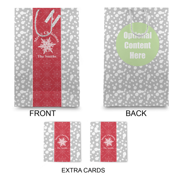Snowflakes Large Gift Bag - Approval