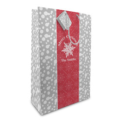 Snowflakes Large Gift Bag (Personalized)
