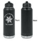 Snowflakes Laser Engraved Water Bottles - Front Engraving - Front & Back View