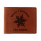 Snowflakes Leatherette Bifold Wallet (Personalized)