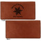 Snowflakes Leather Checkbook Holder Front and Back Single Sided - Apvl