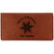 Snowflakes Leatherette Checkbook Holder - Single Sided (Personalized)