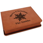 Snowflakes Leatherette 4-Piece Wine Tool Set (Personalized)