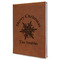 Snowflakes Leatherette Journal - Large - Single Sided (Personalized)
