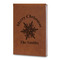 Snowflakes Leatherette Journal - Large - Double Sided (Personalized)