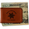 Snowflakes Leatherette Magnetic Money Clip (Personalized)