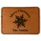 Snowflakes Faux Leather Iron On Patch - Rectangle (Personalized)