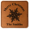 Snowflakes Leatherette Patches - Square