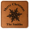 Snowflakes Faux Leather Iron On Patch - Square (Personalized)