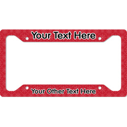 Snowflakes License Plate Frame (Personalized)