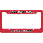 Snowflakes License Plate Frame - Style B (Personalized)
