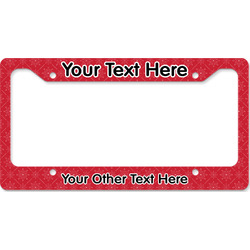 Snowflakes License Plate Frame - Style B (Personalized)