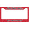Snowflakes License Plate Frame Wide