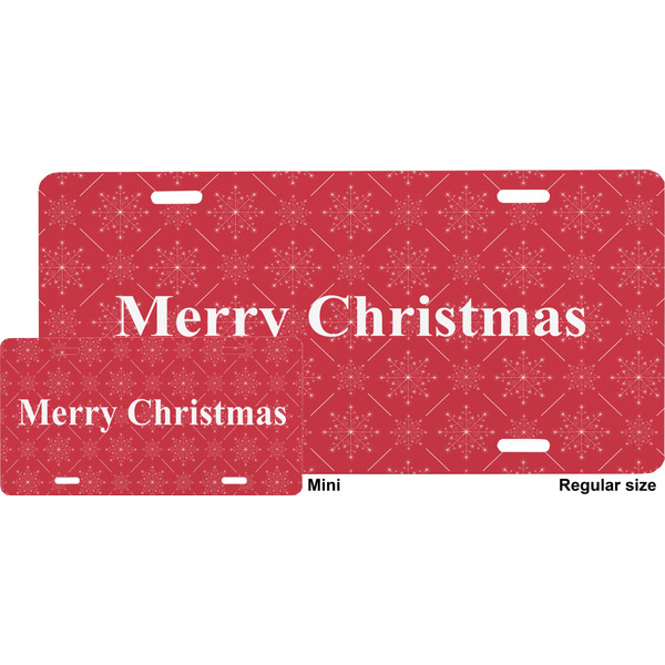 Snowflakes License Plate (Sizes)